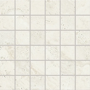 Provenza Unique Travertine Mosaico Minimal White Naturale 50x50 / Провенца Унике Травертине Мосаико Минимал Уайт Натуралье 50x50 